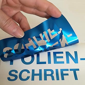 Folienplott-Buchstaben
