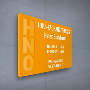 HNO Praxisschild