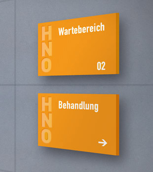 HNO Praxis Türschild