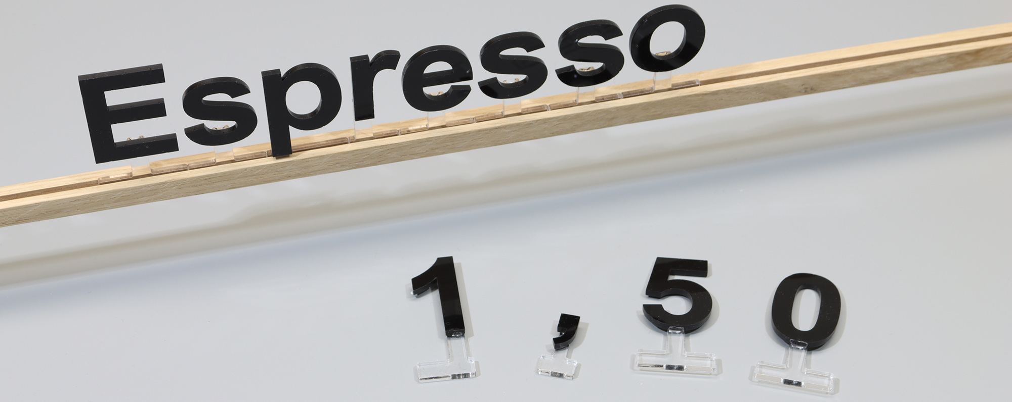 Steckbuchstaben System Querformat