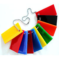 Farbige Acrylglasplatten